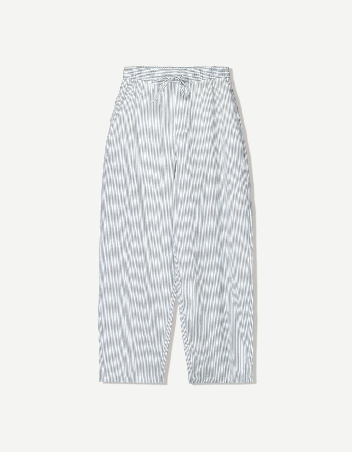 Textured baggy jogger trousers