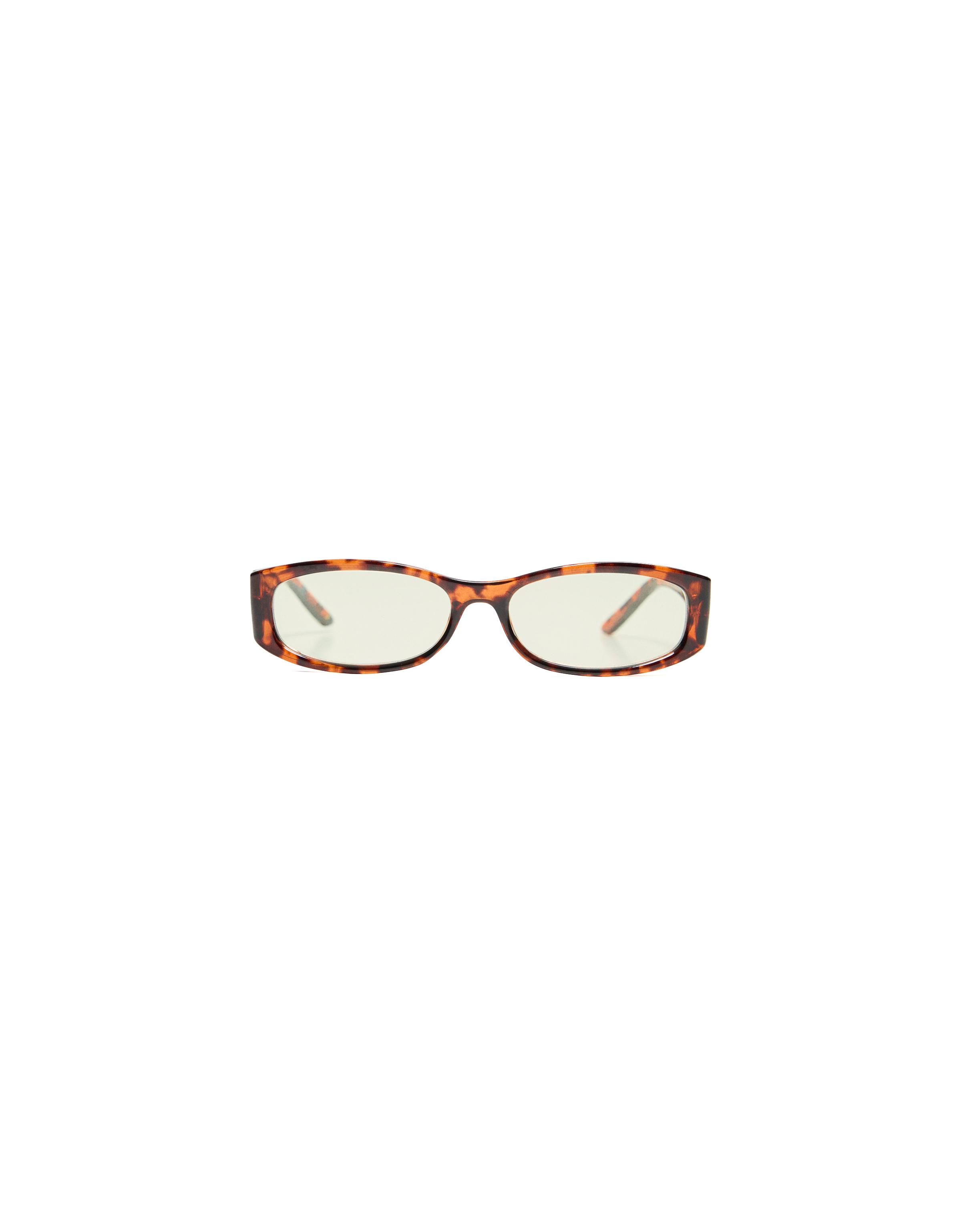 Tortoiseshell blue light blocking glasses — Brown