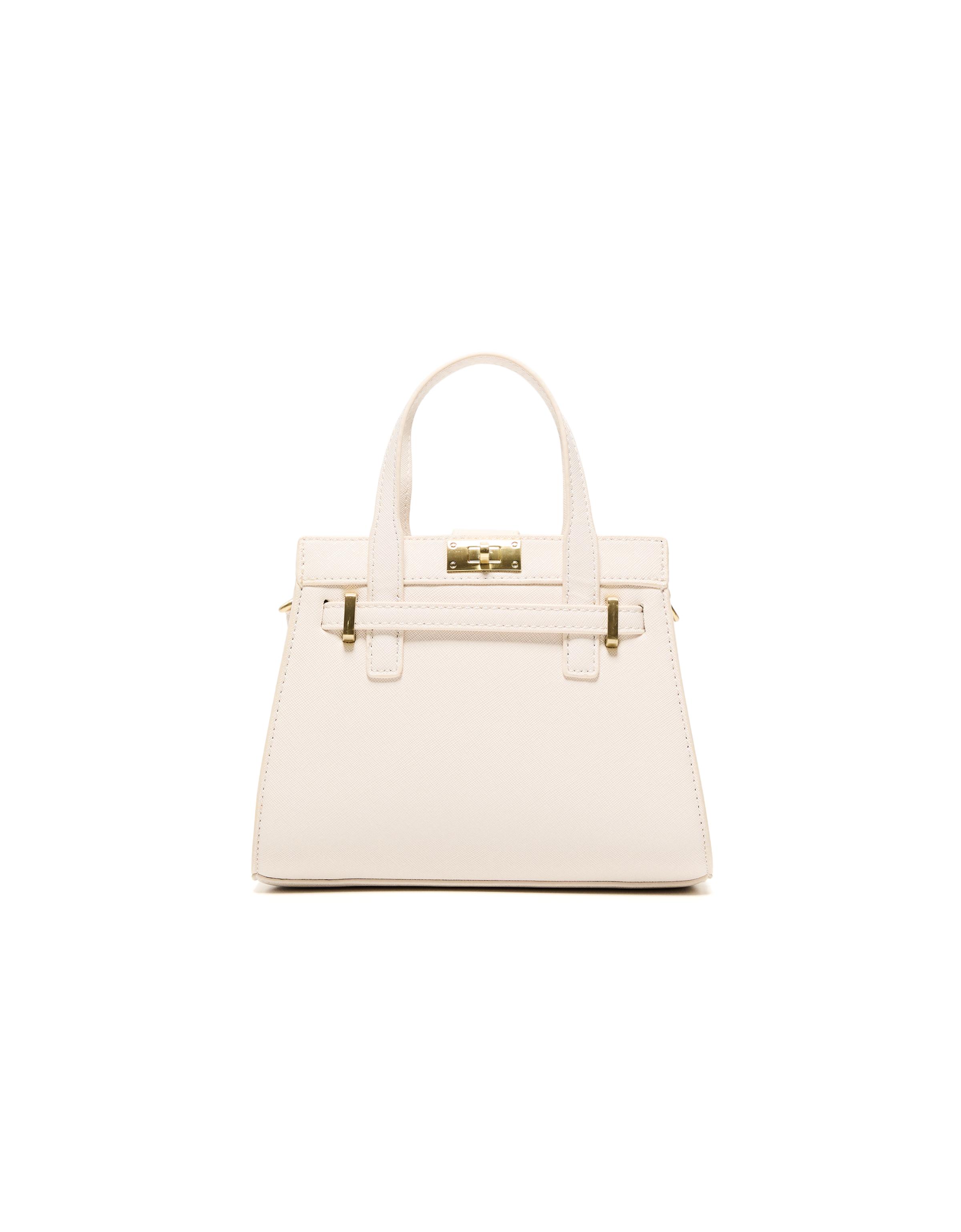 Textured minaudière — Off white