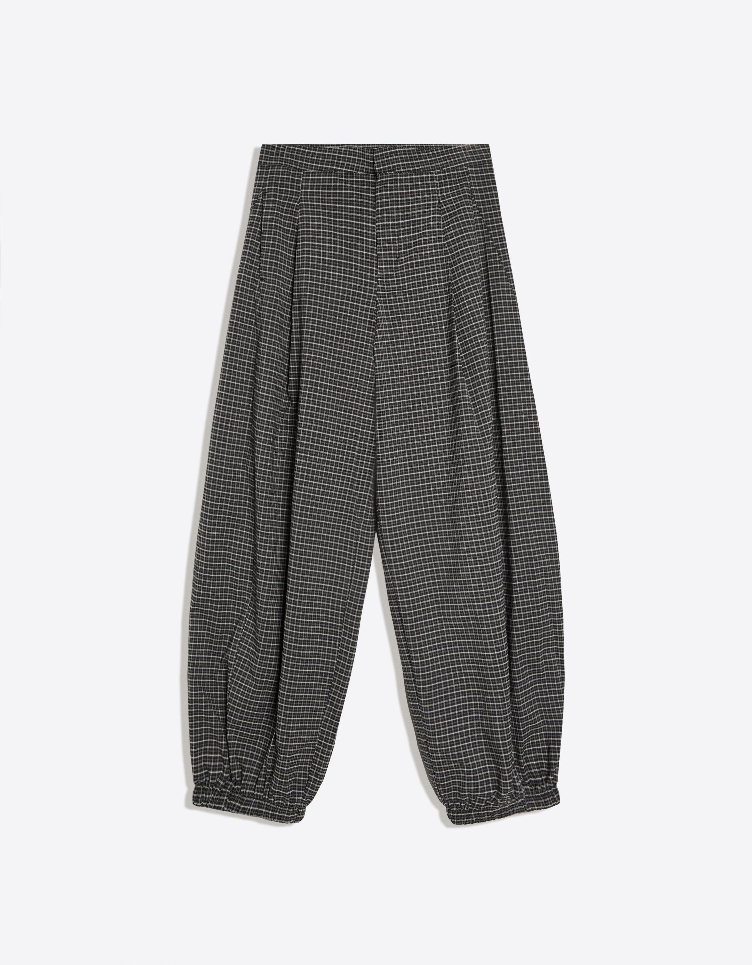 Checked bloomers — Dark grey