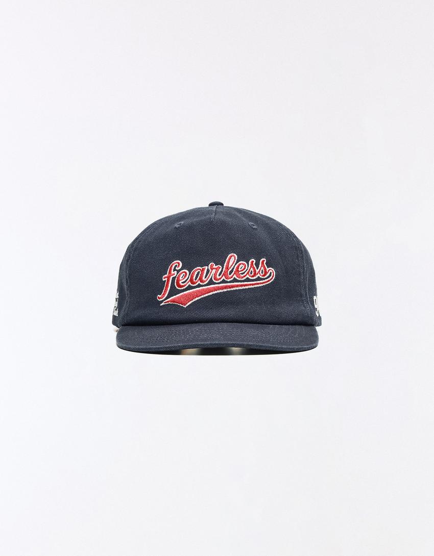 Embroidered cap-Navy