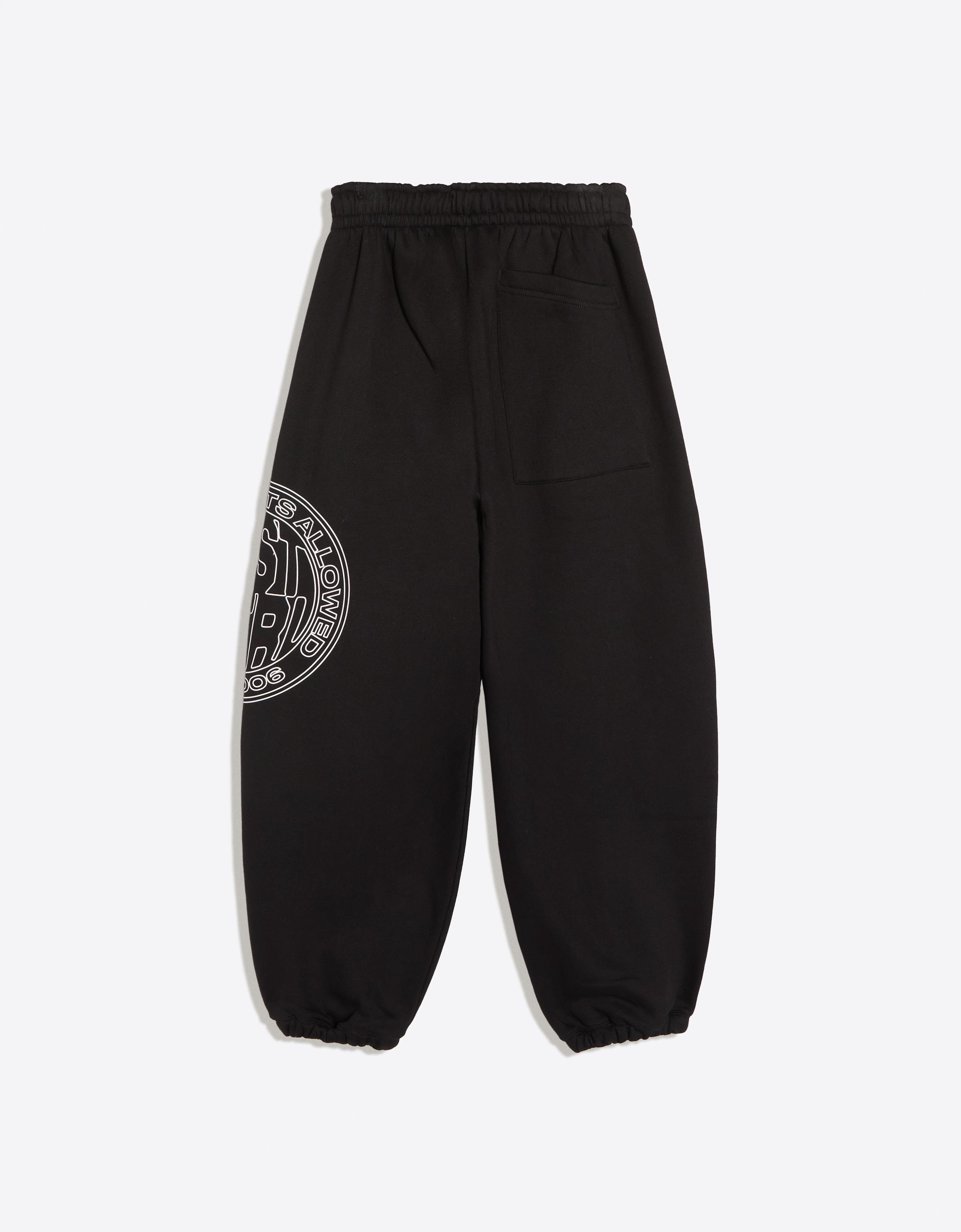 Side print joggers — Black