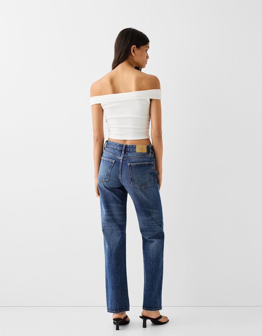 Jean straight-Bleu-2