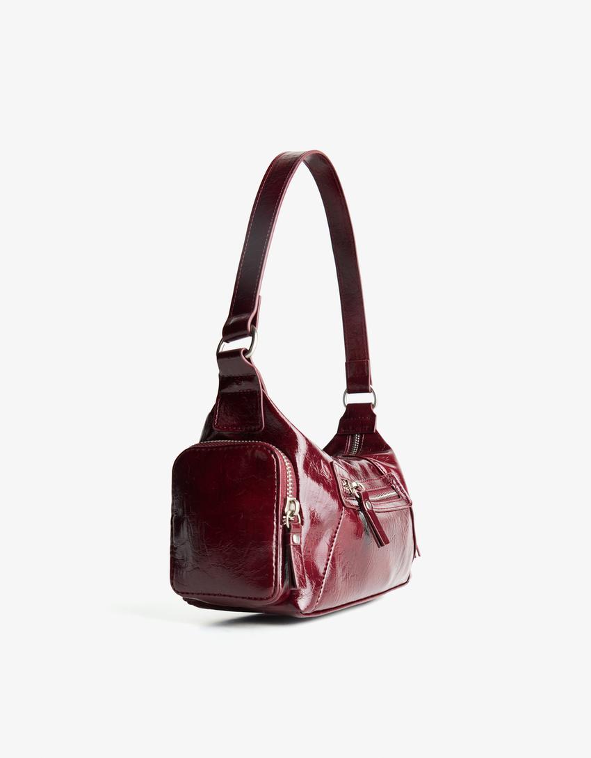 Multipocket-Tasche-Bordeaux