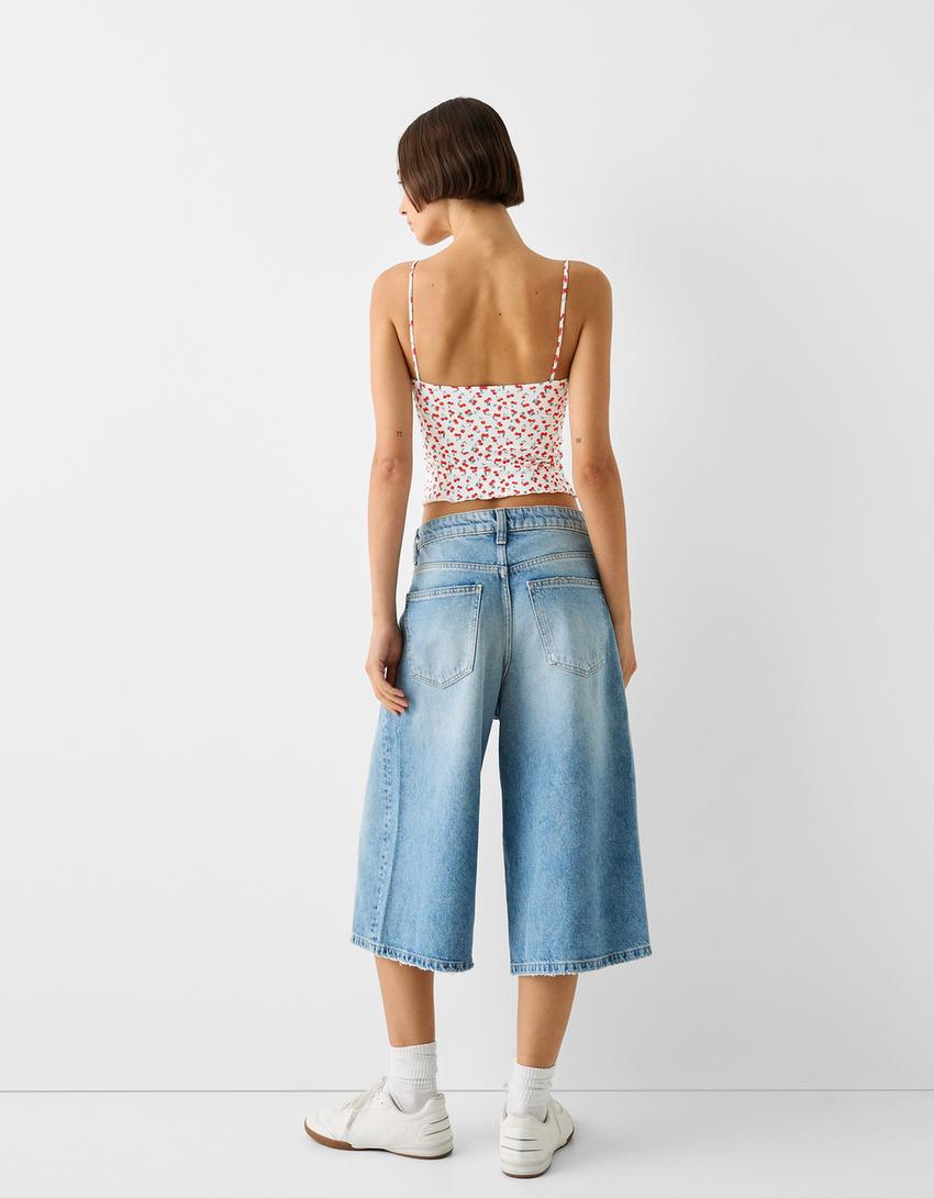 توب بحمالات وطبعة حيوانية وتفصيل عقدة-أحمر-1