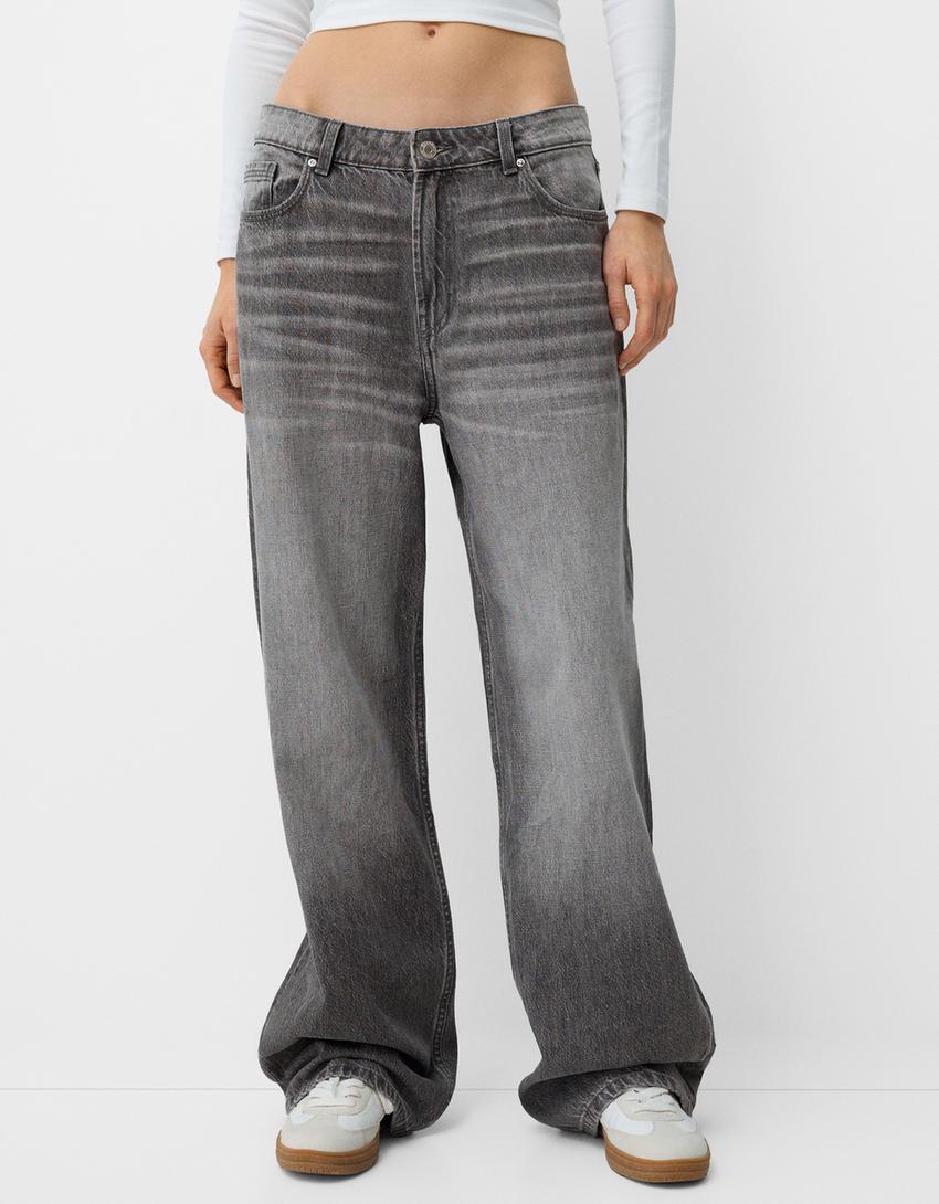Baggy jeans-Dark grey-1
