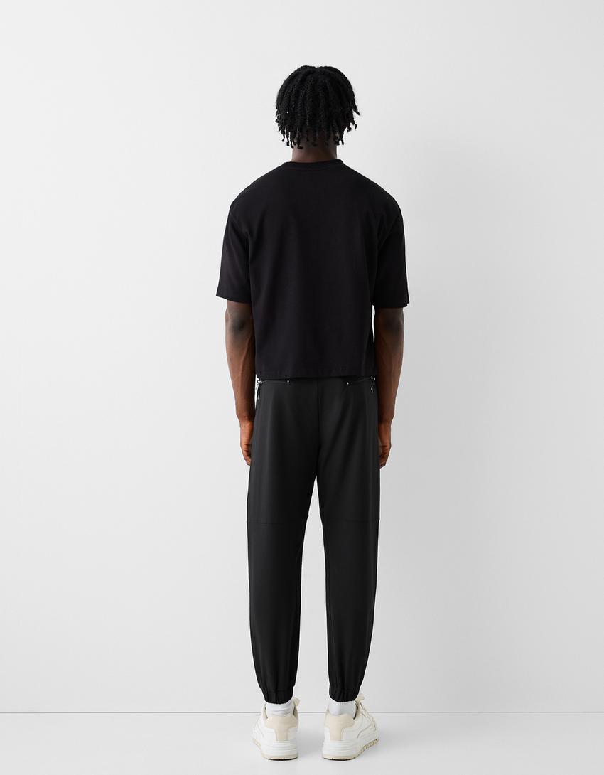 Calças jogger técnicas-Preto-2