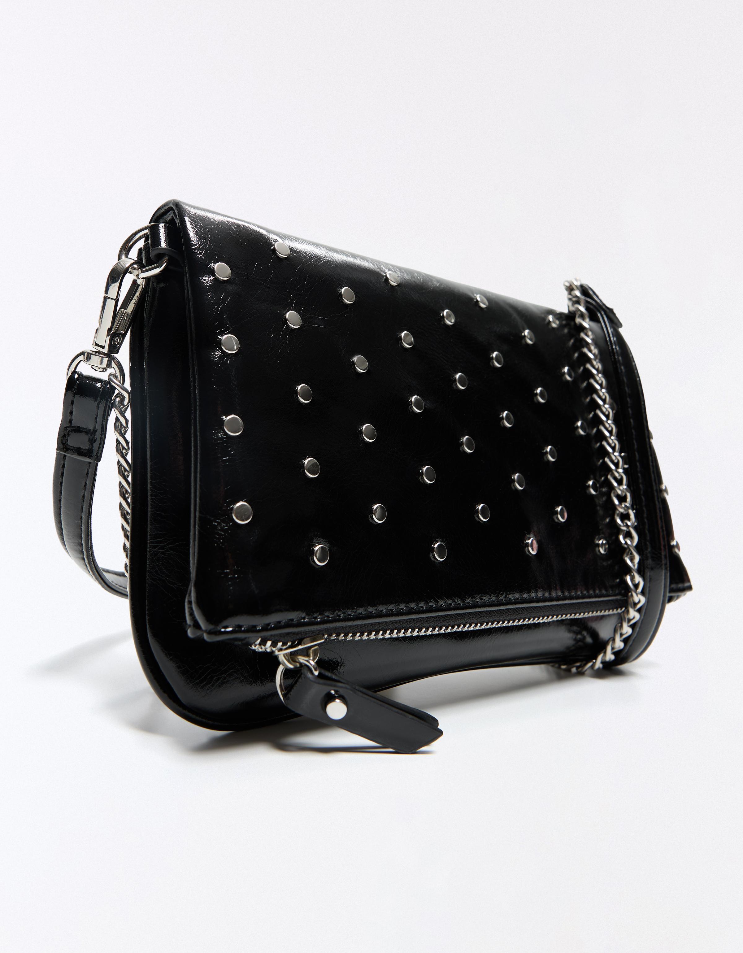 Studded envelope bag — Black