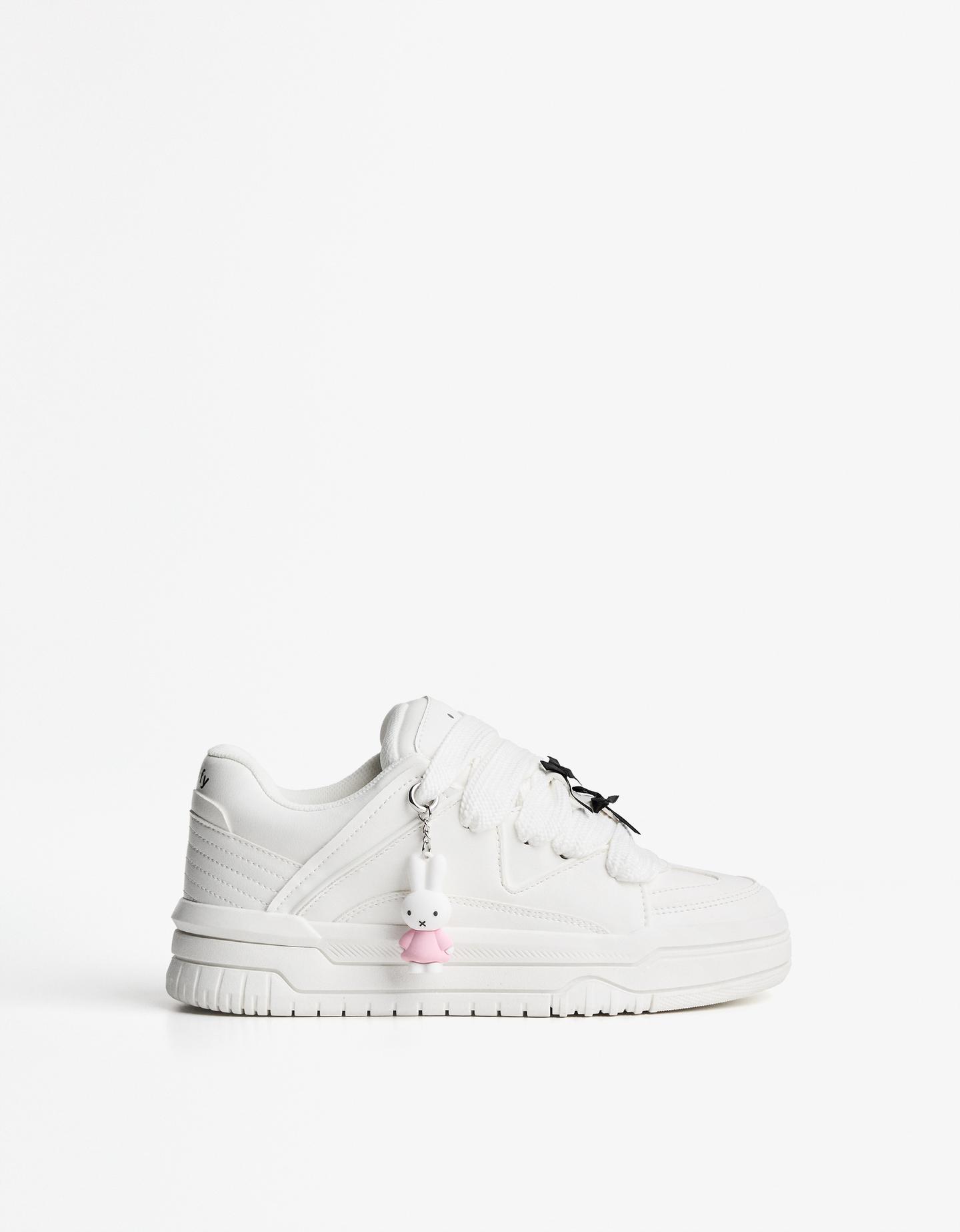 Bershka buty skate miffy biały