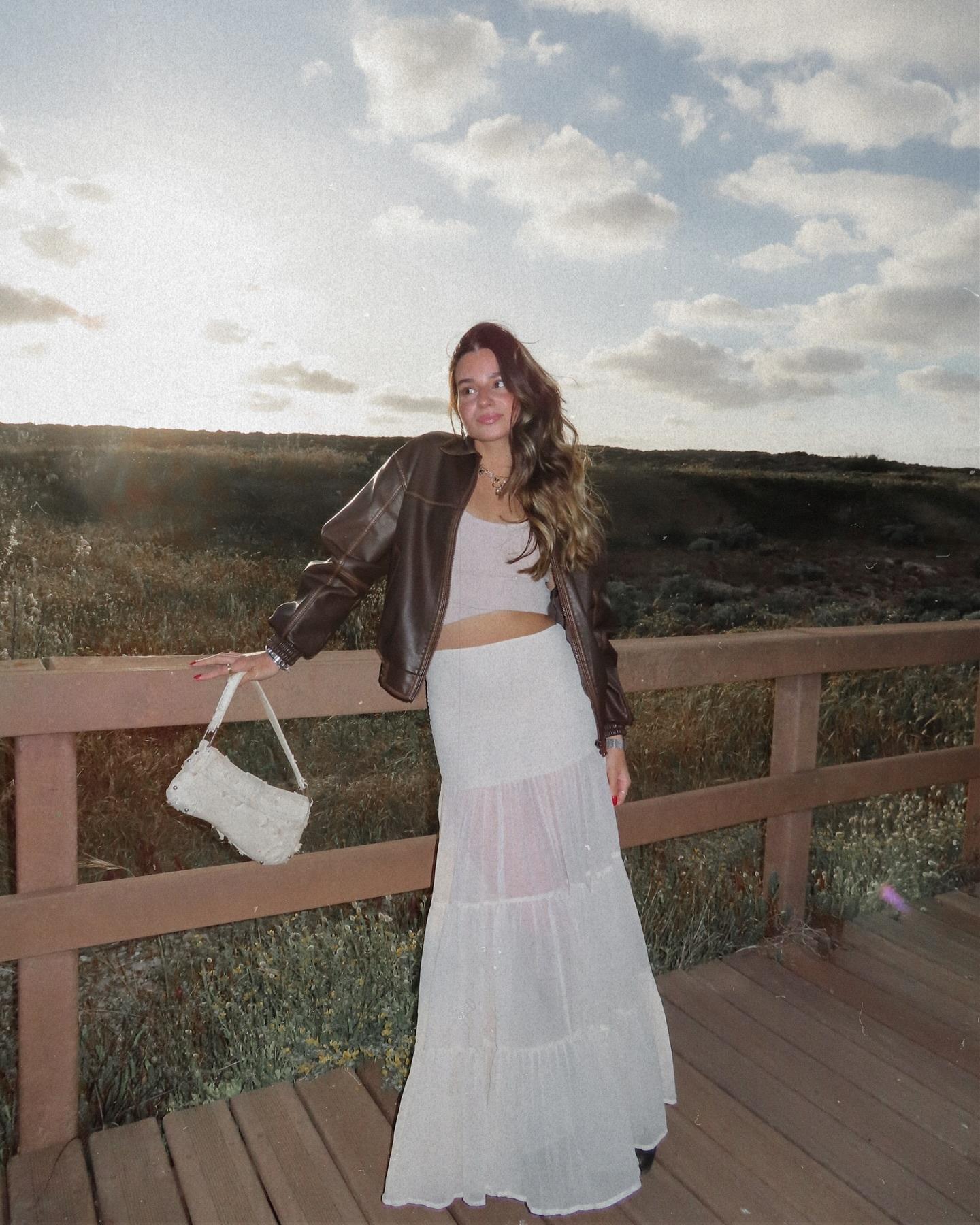 Bershka Giubbotto Effetto Pelle Oversize Donna S Marrone