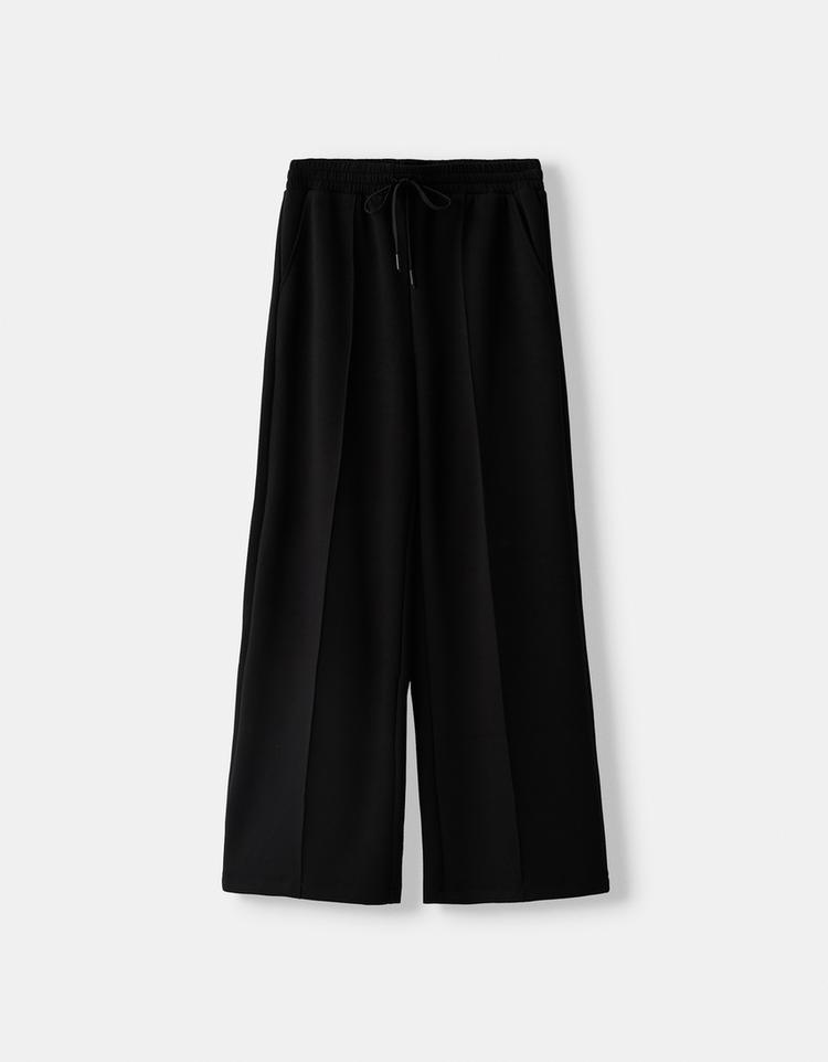 Yumuşak wide leg pantolon