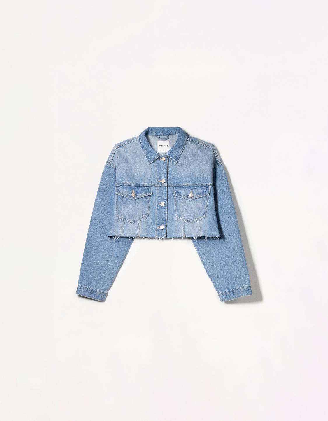 Cropped denim jacket