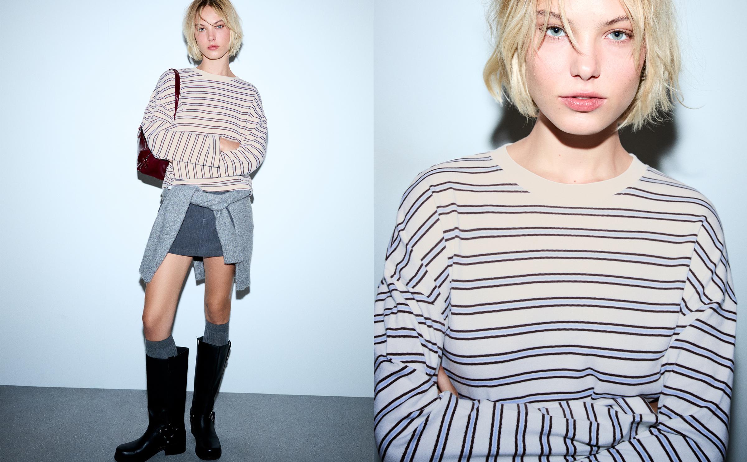 Uzun kollu baskılı tişört - Görsel 134