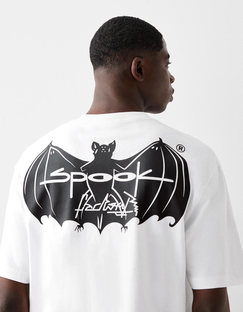 T-shirt La Ruta Del Bakalao manches courtes boxy fit-Blanc-2