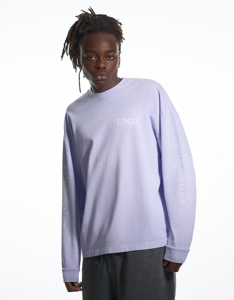 Long sleeve T-shirt ARIES X BERSHKA — Violet