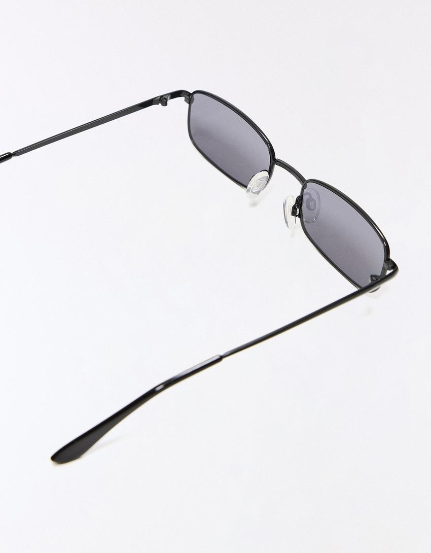 Rectangular sunglasses-Black