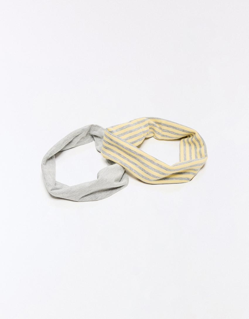 2-pack of hair ties-Banana
