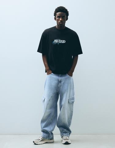 Cargo neobarrel jeans — Light blue 1