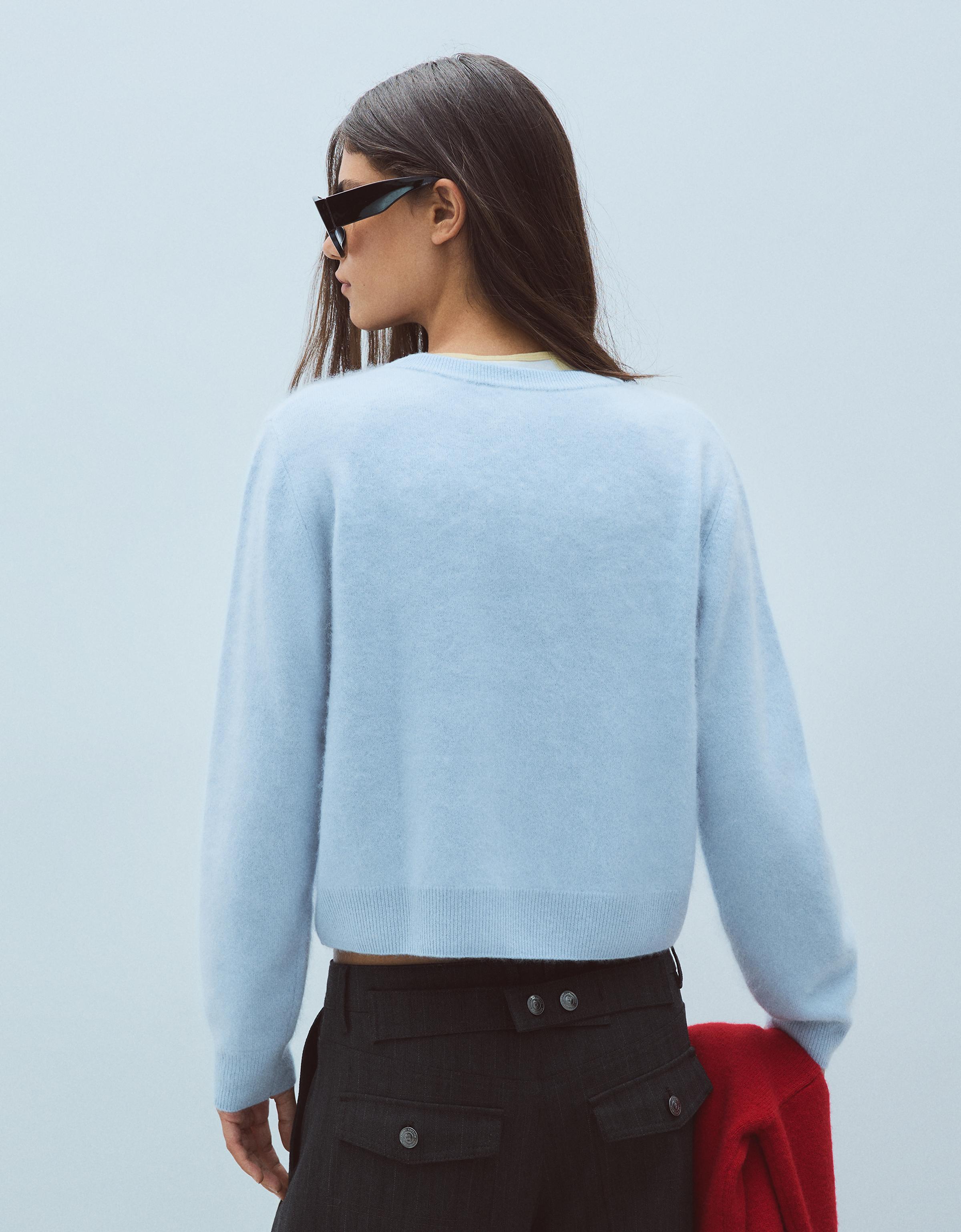 Bershka %100 yün bisiklet yaka kazak görsel 5