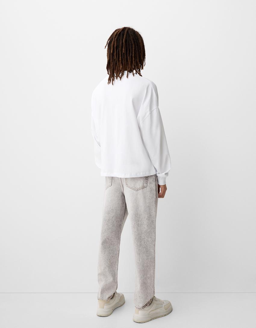Jeans loose-Gris