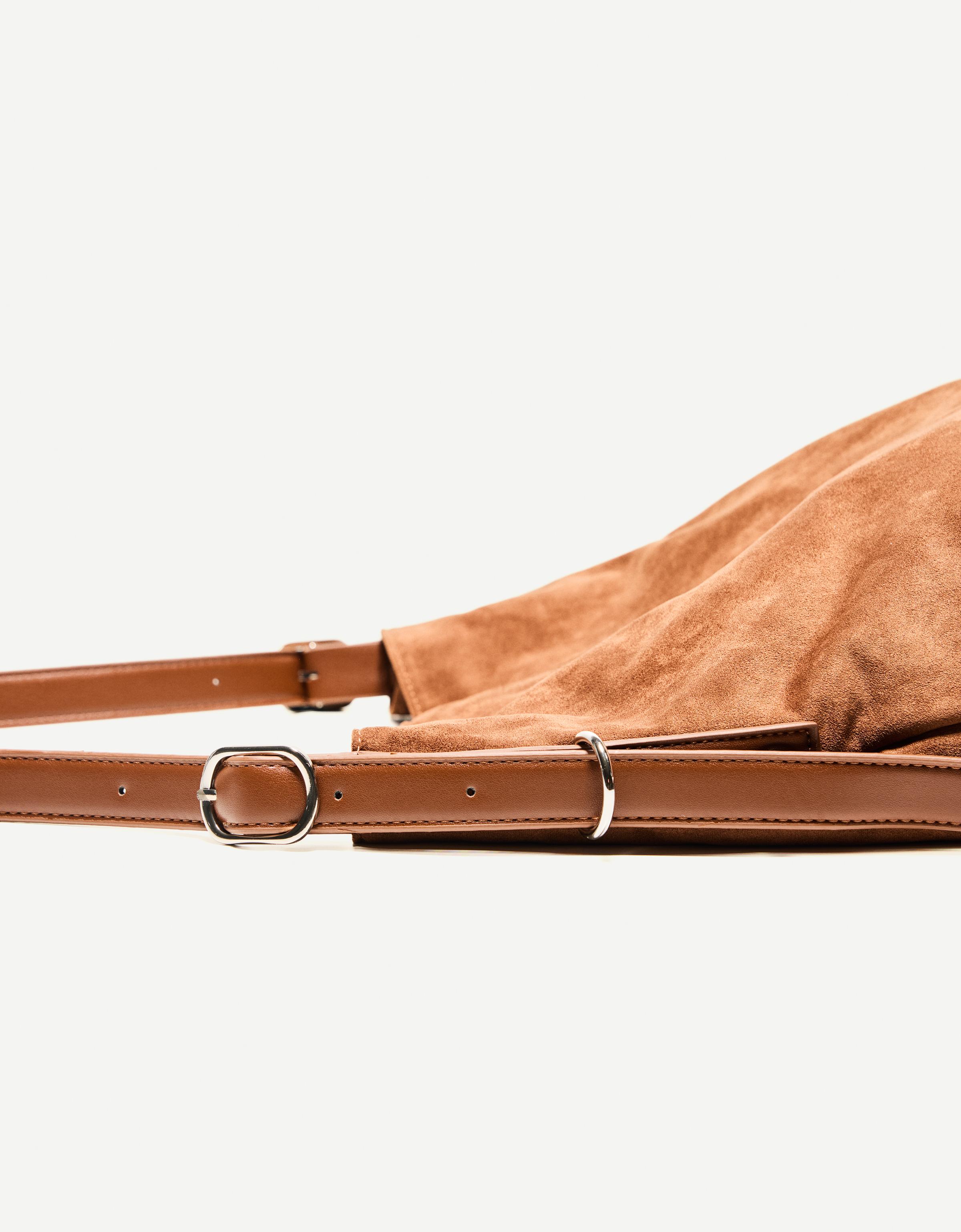 Faux suede bag - Accessories - Women | Bershka