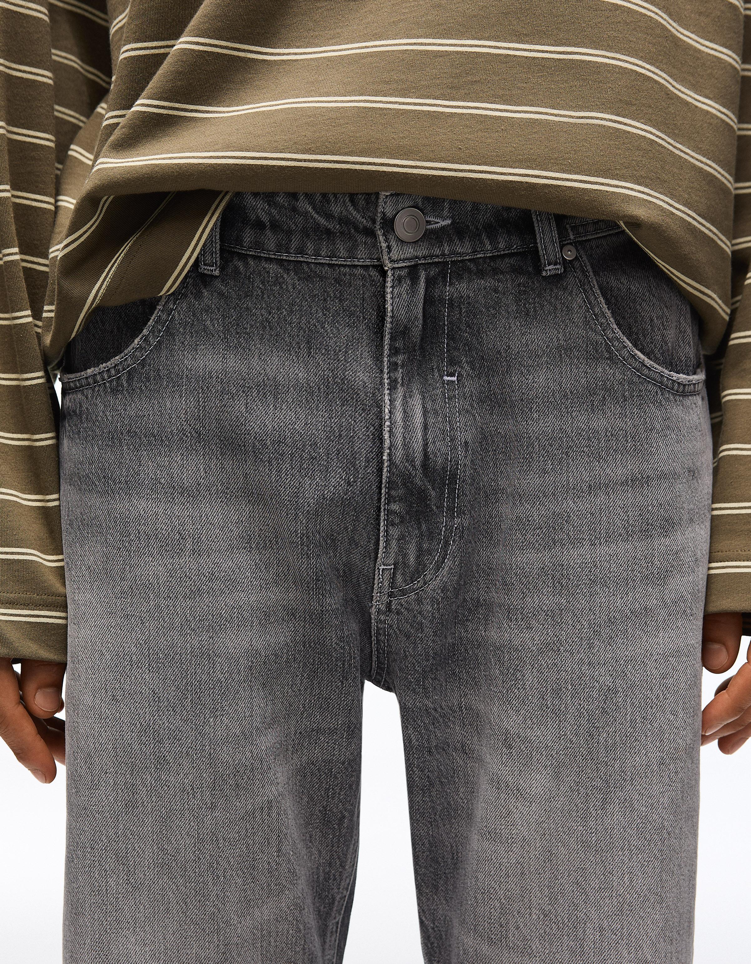 Straight flared jeans — Grey