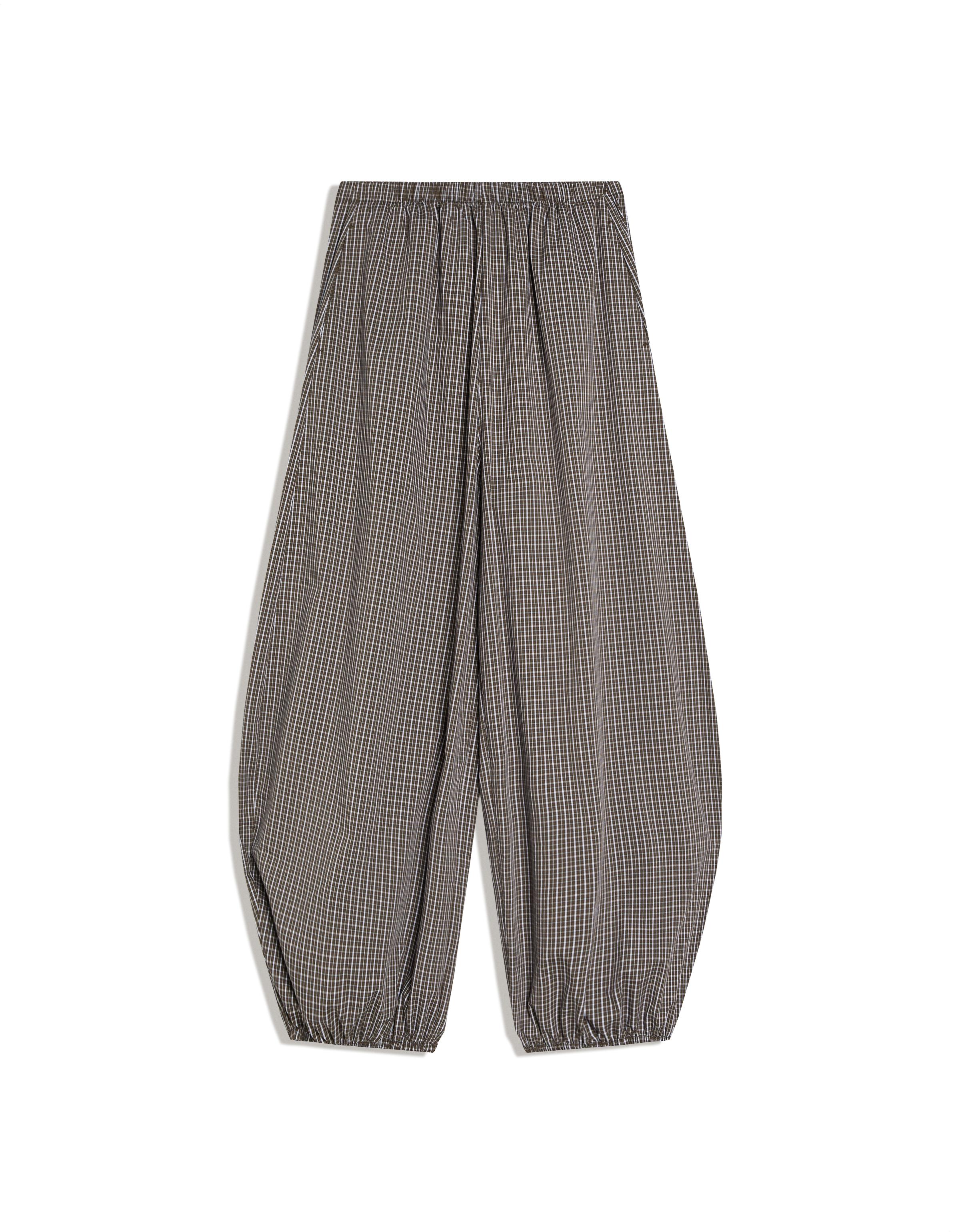 Poplin bloomer trousers — Khaki
