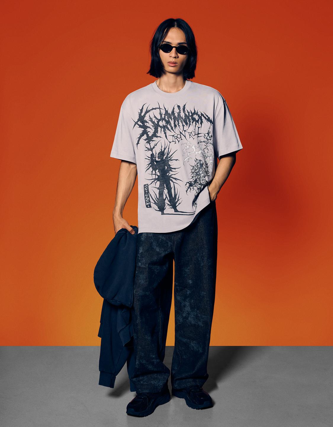 Short sleeve T-shirt with print