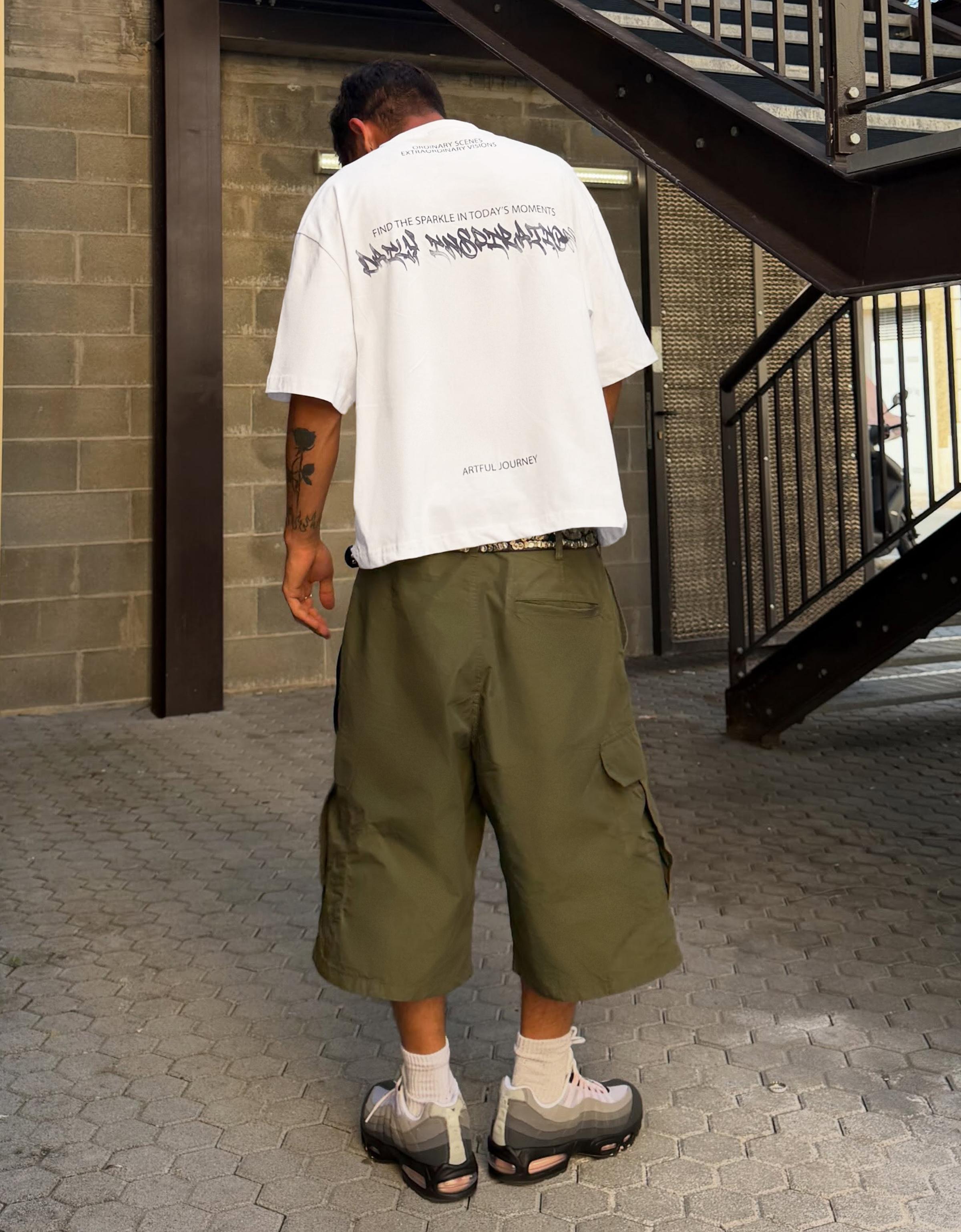Boxy-fit printed T-shirt — White