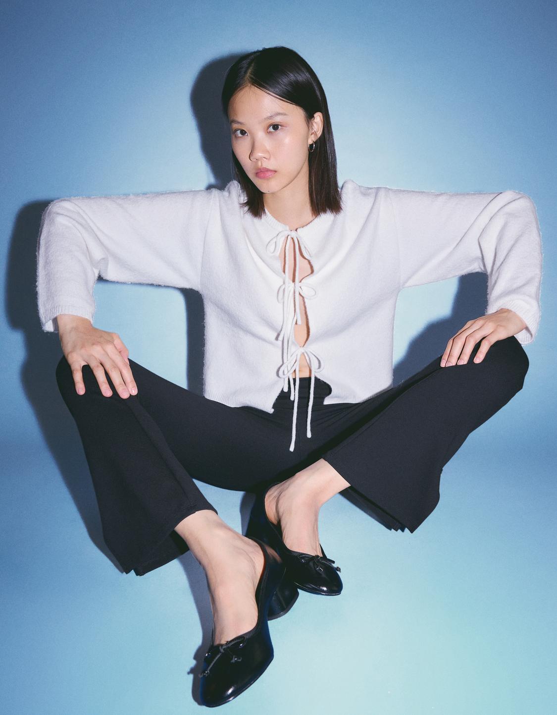High-heel ballerinas