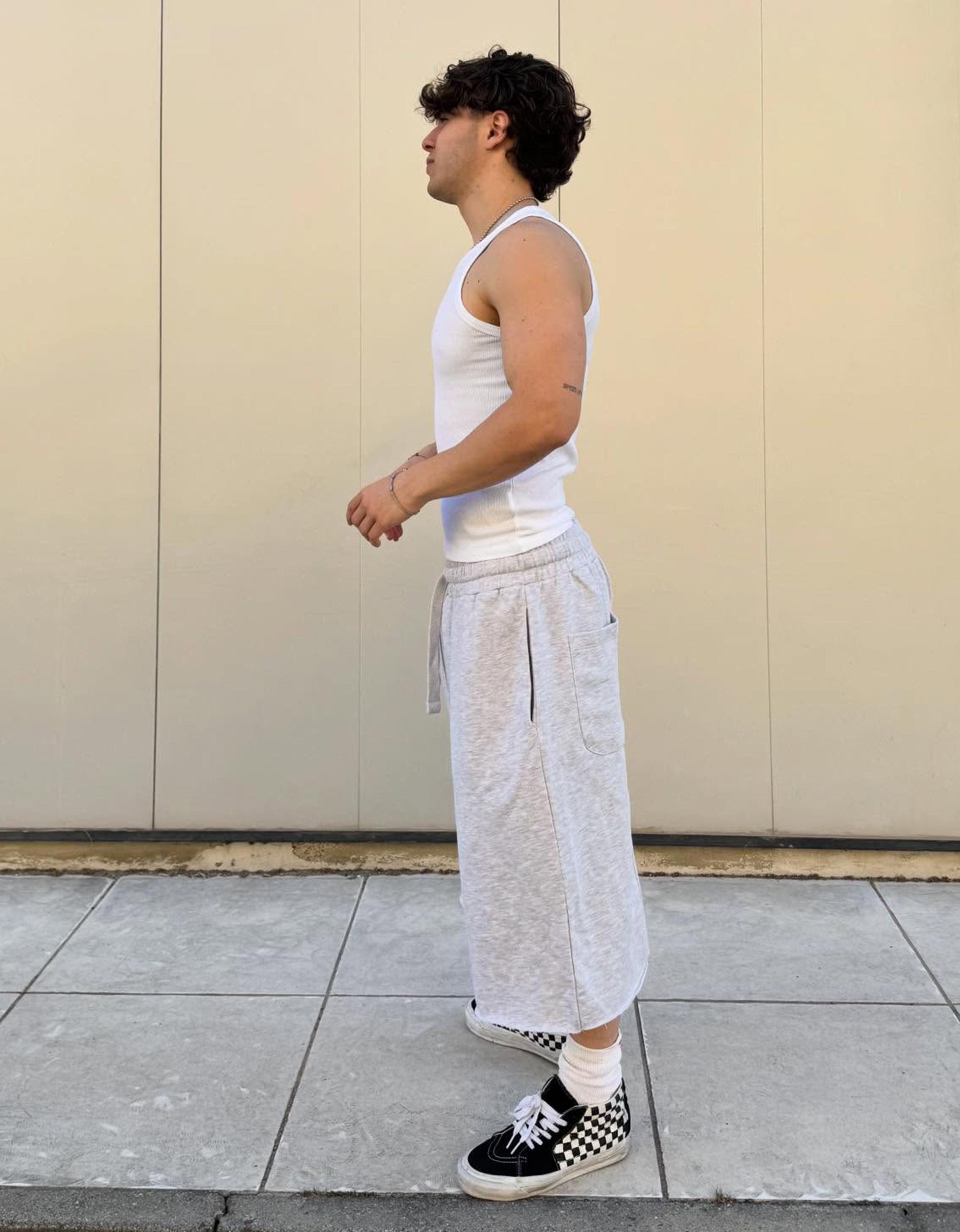 Jogger Bermuda shorts — Grey