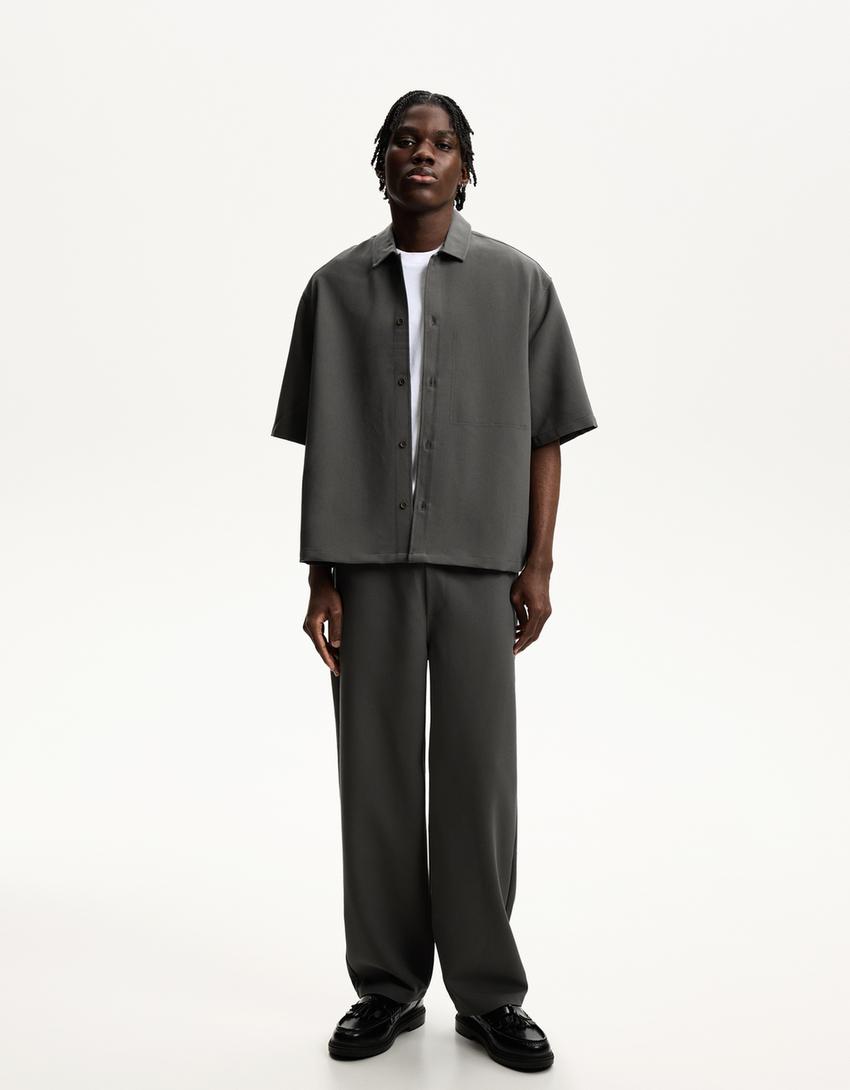 Straight fit tailored sweatpants